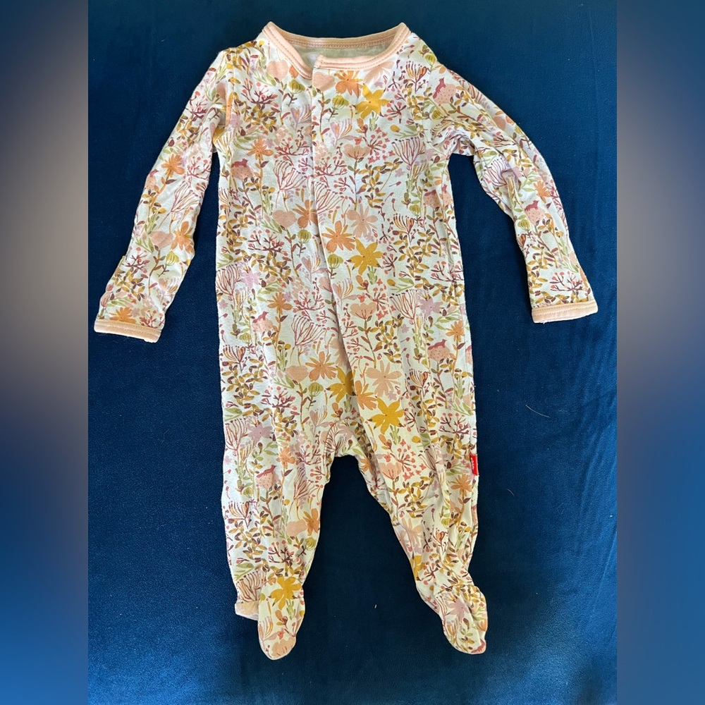 Magnetic Me Newborn Floral Footie
